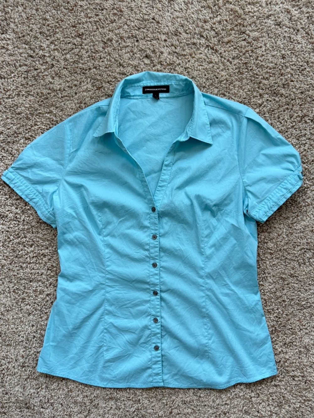 vintage Express Design Studio short-sleeve button-down shirt  Size Large